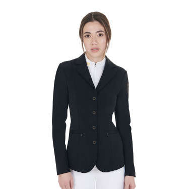 Veste de concours femme avec logo brodé contrasté Equestro