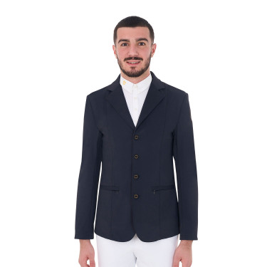Veste de concours homme avec logo brodé contrasté Equestro Veste de concours homme avec logo brodé contrasté Equestro