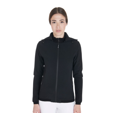 Veste softshell ajustée avec polaire intérieur femme Gardena Equestro Noir
