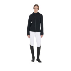 Veste softshell ajustée femme avec poches dissimulées Equestro Noir