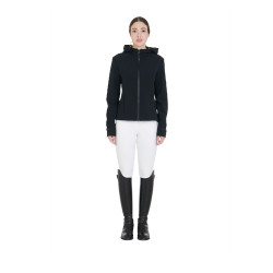 Veste softshell ajustée avec fermeture éclair coupe-vent femme Equestro Noir Veste softshell ajustée avec fermeture éclair coupe-vent femme Equestro Noir
