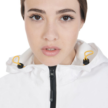 Veste softshell ajustée avec fermeture éclair coupe-vent femme Equestro Blanc