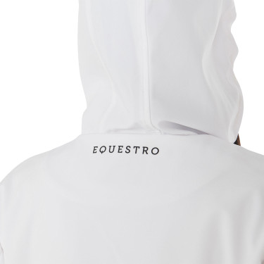 Veste softshell ajustée avec fermeture éclair coupe-vent femme Equestro Blanc
