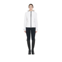 Veste softshell ajustée avec fermeture éclair coupe-vent femme Equestro Blanc Veste softshell ajustée avec fermeture éclair coupe-vent femme Equestro Blanc