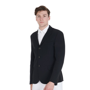 Veste de concours perforée homme en tissu technique Equestro Veste de concours perforée homme en tissu technique Equestro