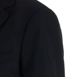 Veste de concours perforée homme en tissu technique Equestro Noir Veste de concours perforée homme en tissu technique Equestro Noir