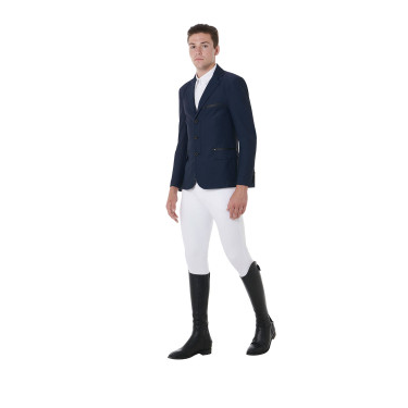Veste de concours perforée homme 3 boutons Equestro Veste de concours perforée homme 3 boutons Equestro