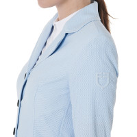 Veste de concours perforée femme 4 boutons Equestro Noir