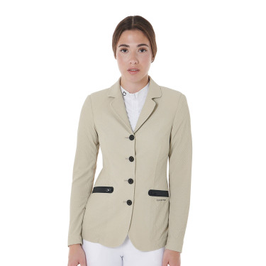 Veste de concours perforée femme 4 boutons Equestro Veste de concours perforée femme 4 boutons Equestro