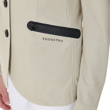 Veste de concours perforée femme 4 boutons Equestro Veste de concours perforée femme 4 boutons Equestro
