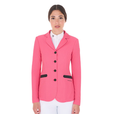 Veste de concours perforée femme 4 boutons Equestro Veste de concours perforée femme 4 boutons Equestro