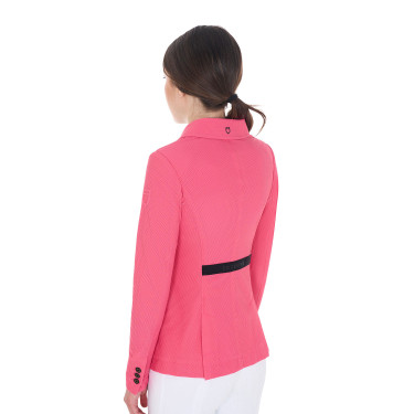 Veste de concours perforée femme 4 boutons Equestro Veste de concours perforée femme 4 boutons Equestro