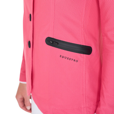 Veste de concours perforée femme 4 boutons Equestro Veste de concours perforée femme 4 boutons Equestro