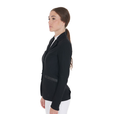 Veste de concours perforée femme 4 boutons Equestro Veste de concours perforée femme 4 boutons Equestro