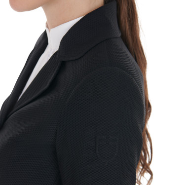 Veste de concours perforée femme 4 boutons Equestro Veste de concours perforée femme 4 boutons Equestro