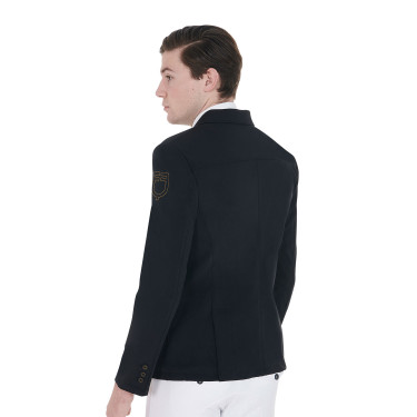 Veste de concours homme avec logo brodé contrasté Equestro Veste de concours homme avec logo brodé contrasté Equestro