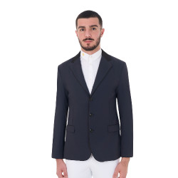 Veste de concours homme 3 boutons Elegance Equestro Marine blazer Bleu marine