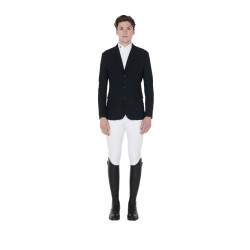 Veste de concours homme 3 boutons Elegance Equestro Noir Veste de concours homme 3 boutons Elegance Equestro Noir