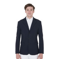 Veste de concours homme 3 boutons Elegance Equestro Marine Bleu marine Veste de concours homme 3 boutons Elegance Equestro Marine Bleu marine