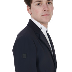 Veste de concours homme 3 boutons Elegance Equestro Marine Bleu marine Veste de concours homme 3 boutons Elegance Equestro Marine Bleu marine
