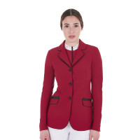 Veste de concours femme en tissu technique stretch Equestro Scooter Beige Veste de concours femme en tissu technique stretch Equestro Scooter Beige