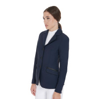 Veste de concours femme en tissu technique stretch Equestro Marine Bleu marine Veste de concours femme en tissu technique stretch Equestro Marine Bleu marine