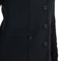 Veste de concours femme avec logo brodé contrasté Equestro Noir Veste de concours femme avec logo brodé contrasté Equestro Noir