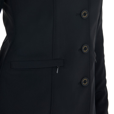 Veste de concours femme avec logo brodé contrasté Equestro Veste de concours femme avec logo brodé contrasté Equestro