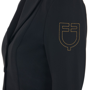 Veste de concours femme avec logo brodé contrasté Equestro Veste de concours femme avec logo brodé contrasté Equestro