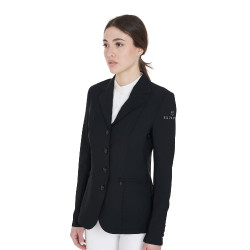 Veste de concours femme avec coupe anatomique 4 boutons Active Equestro Noir Veste de concours femme avec coupe anatomique 4 boutons Active Equestro Noir