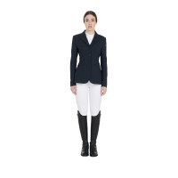 Veste de concours femme avec coupe anatomique 4 boutons Active Equestro Marine Bleu marine Veste de concours femme avec coupe anatomique 4 boutons Active Equestro Marine Bleu marine