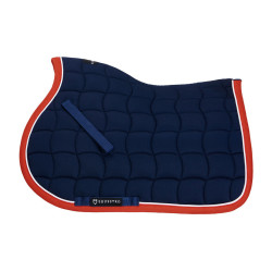 Tapis de selle poney White Trim Equestro Marine / rouge Bleu