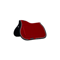 Tapis de selle poney White Trim Equestro Rouge / noir