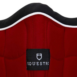 Tapis de selle poney White Trim Equestro Rouge / noir