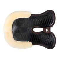 Amortisseur suede arrière mouton et avant en gel Acavallo Noir / blanc Amortisseur suede arrière mouton et avant en gel Acavallo Noir / blanc