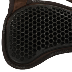 Amortisseur suede arrière mouton et avant en gel Acavallo Marron / noir Amortisseur suede arrière mouton et avant en gel Acavallo Marron / noir