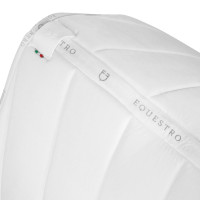 Tapis de selle obstacle en velours et tissu technique Equestro Blanc / blanc Tapis de selle obstacle en velours et tissu technique Equestro Blanc / blanc