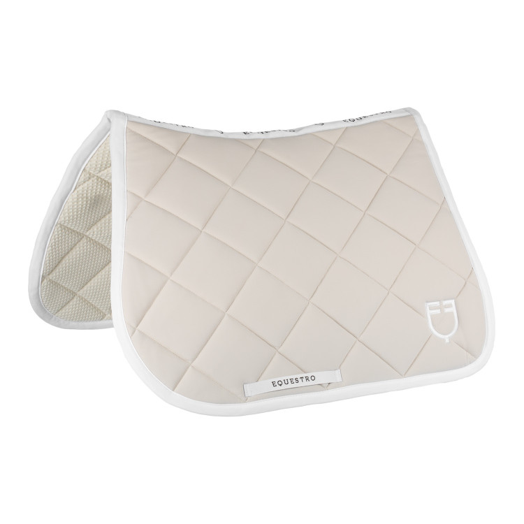 Tapis de selle obstacle en tissu technique White Line Edition Equestro