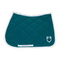 Tapis de selle obstacle en tissu technique White Line Edition Equestro Blanc Tapis de selle obstacle en tissu technique White Line Edition Equestro Blanc