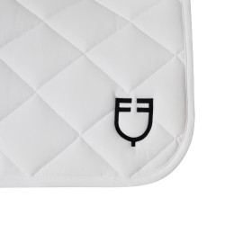 Tapis de selle obstacle en tissu technique White Line Edition Equestro Blanc Tapis de selle obstacle en tissu technique White Line Edition Equestro Blanc