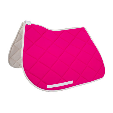 Tapis de selle obstacle en tissu technique respirant GP Equestro Fuchsia / blanc Rose Tapis de selle obstacle en tissu technique respirant GP Equestro Fuchsia / blanc Rose