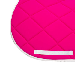 Tapis de selle obstacle en tissu technique respirant GP Equestro Fuchsia / blanc Rose Tapis de selle obstacle en tissu technique respirant GP Equestro Fuchsia / blanc Rose