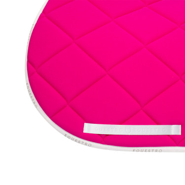 Tapis de selle obstacle en tissu technique respirant GP Equestro Fuchsia / blanc Rose Tapis de selle obstacle en tissu technique respirant GP Equestro Fuchsia / blanc Rose