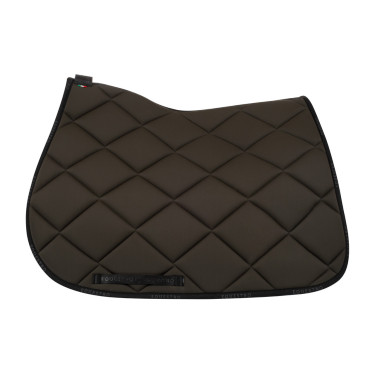 Tapis de selle obstacle en tissu technique respirant GP Equestro Vert militaire / noir