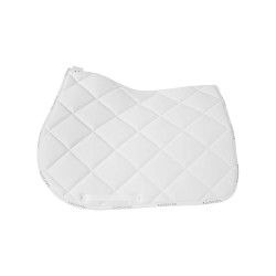 Tapis de selle obstacle en tissu technique respirant GP Equestro Blanc / blanc