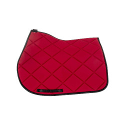 Tapis de selle obstacle en tissu technique respirant GP Equestro Vin / noir Rouge