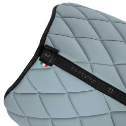 Tapis de selle obstacle en tissu technique respirant édition limitée GP Equestro Bleu ciel / noir