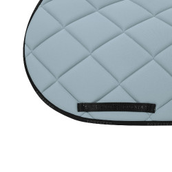Tapis de selle obstacle en tissu technique respirant édition limitée GP Equestro Bleu ciel / noir