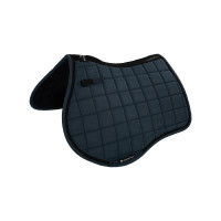 Tapis de selle obstacle en tissu technique respirant collection Elegance Equestro Marine