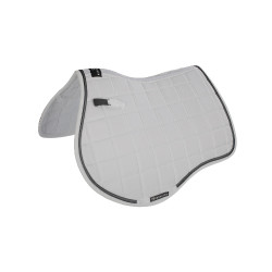 Tapis de selle obstacle en tissu technique respirant collection Elegance Equestro Blanc